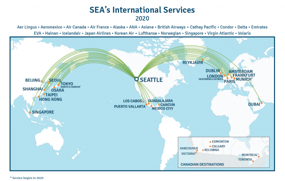 NonStop International Routes Port of Seattle